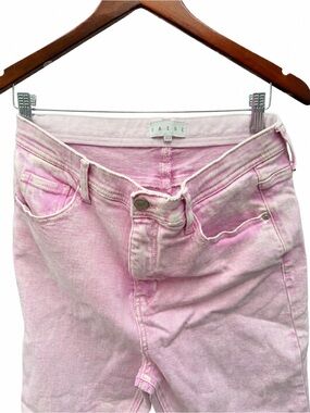 Pink Cropped Ankle Jeans
